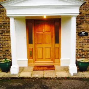 Bespoke wooden front door