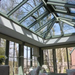 Bespoke wooden roof light by Milland Joinery