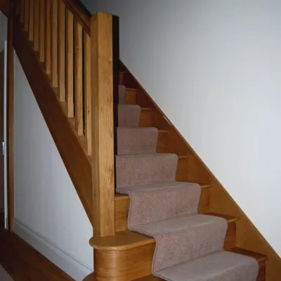 Bespoke wooden staircase by Milland Joinery