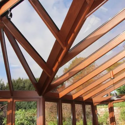 Bespoke wooden roof by Milland Joinery