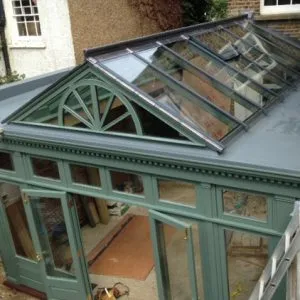 Bespoke wooden conservatory by Milland Joinery