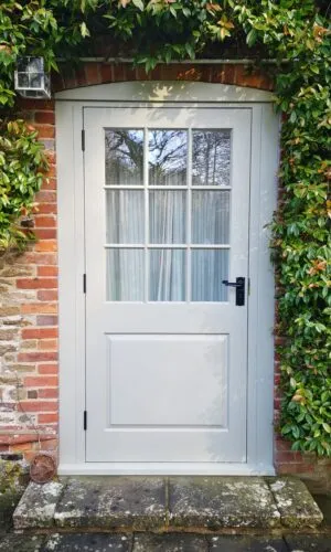 Back door with Georgian bars